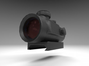 red dot - cqb sight - attachment - pbr - 4k textures - unity - unreal Modelo 3D