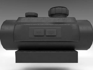 red dot - cqb sight - attachment - pbr - 4k textures - unity - unreal 3D Model