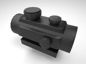 red dot - cqb sight - attachment - pbr - 4k textures - unity - unreal 3D Model