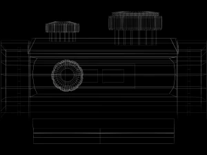 red dot - cqb sight - attachment - pbr - 4k textures - unity - unreal 3D Model