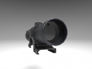 rifle scope - sight - attachment - pbr - 4k textures - unity - unreal 3D मॉडल