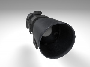 rifle scope - sight - attachment - pbr - 4k textures - unity - unreal 3D मॉडल