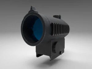 red dot - cqb sight - attachment - pbr - 4k textures - unity - unreal 3D Model