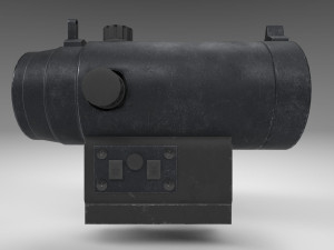 red dot - cqb sight - attachment - pbr - 4k textures - unity - unreal 3D मॉडल