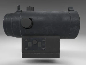 red dot - cqb sight - attachment - pbr - 4k textures - unity - unreal 3D Model