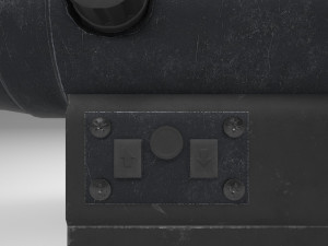 red dot - cqb sight - attachment - pbr - 4k textures - unity - unreal 3D मॉडल