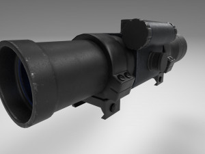 rifle scope - sight - attachment - pbr - 4k textures - unity - unreal 3D Модель