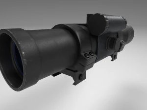rifle scope - sight - attachment - pbr - 4k textures - unity - unreal 3D Model