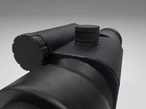 rifle scope - sight - attachment - pbr - 4k textures - unity - unreal 3D Модель