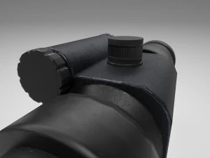 rifle scope - sight - attachment - pbr - 4k textures - unity - unreal 3D Model