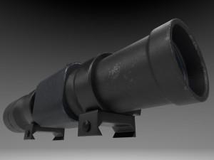 rifle scope - sight - attachment - pbr - 4k textures - unity - unreal 3D Модель