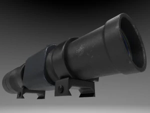 rifle scope - sight - attachment - pbr - 4k textures - unity - unreal 3D Model