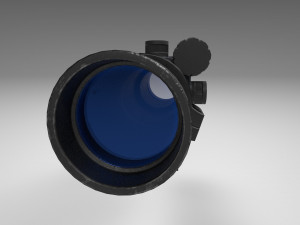 rifle scope - sight - attachment - pbr - 4k textures - unity - unreal 3D Модель