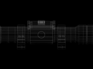 rifle scope - sight - attachment - pbr - 4k textures - unity - unreal 3D Model