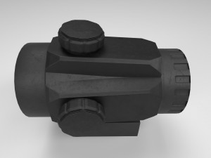 red dot - cqb sight - attachment - pbr - 4k textures - unity - unreal Modelo 3D