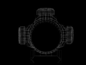 red dot - cqb sight - attachment - pbr - 4k textures - unity - unreal Modelo 3D