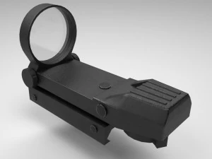 coyote sight - red dot - attachment - pbr - 4k textures - unity - unreal 3D Модель