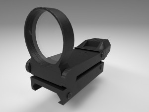coyote sight - red dot - attachment - pbr - 4k textures - unity - unreal 3Dモデル