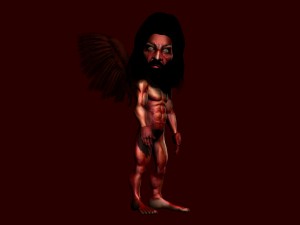 little devil character rigged 3D Model