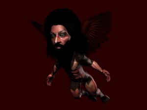 little devil character rigged 3D Model