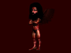 little devil character rigged 3D Model