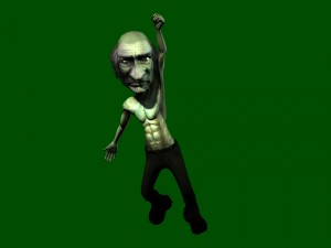 little old gnome model rigged character 3D Model
