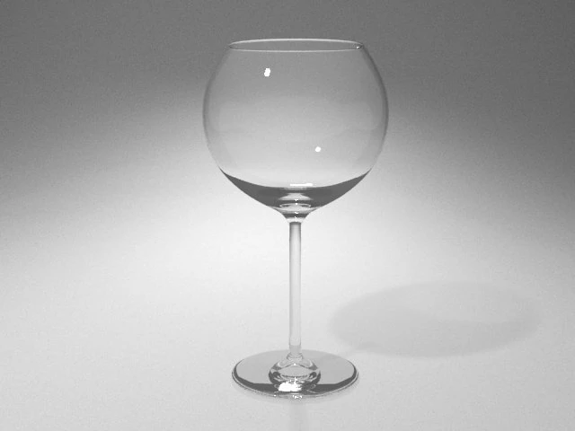 wine burgundy glass 3D Model .c4d .max .obj .3ds .fbx .stl .blend 