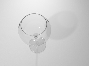 wine burgundy glass 3Dモデル