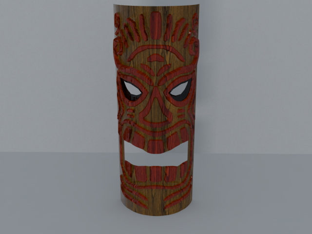 tiki mask for wall decoration Modelo 3D .c4d .max .obj .3ds .fbx .stl .blend 
