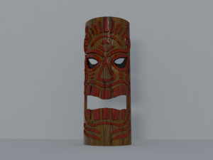 tiki mask for wall decoration Modelo 3D