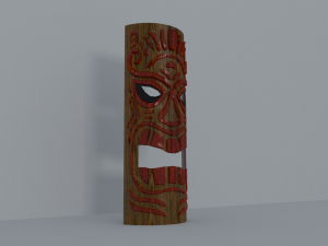 tiki mask for wall decoration Modelo 3D