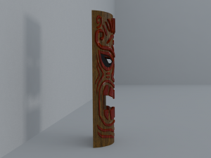 tiki mask for wall decoration Modelo 3D
