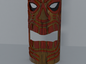tiki mask for wall decoration Modelo 3D