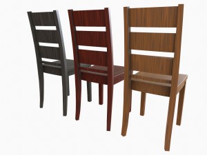 simple dining chair 3D Model