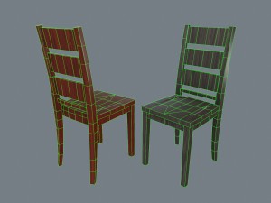 simple dining chair 3D Model