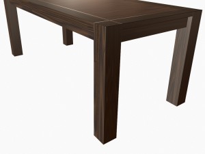 simple wooden table 3D Model