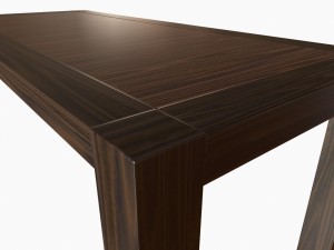 simple wooden table Model 3D