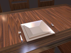 silverware set Modello 3D
