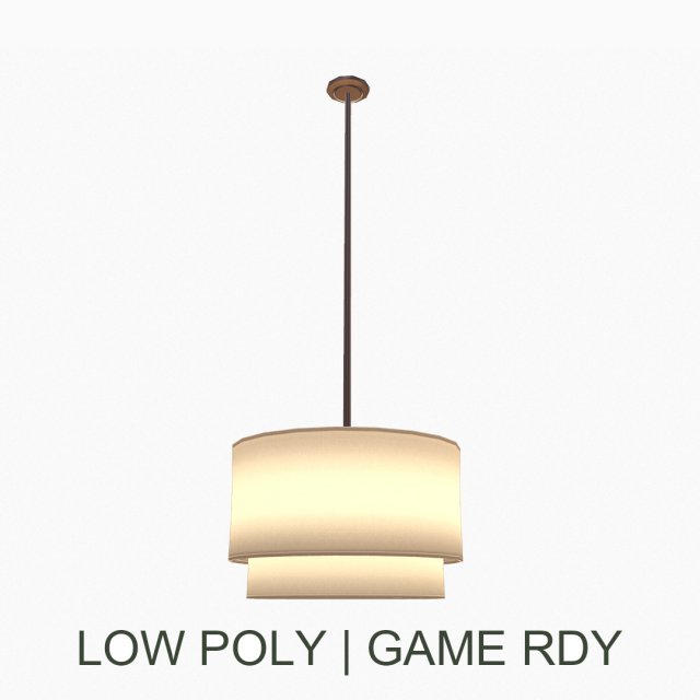 hanging lamp 3D Model .c4d .max .obj .3ds .fbx .stl .blend 