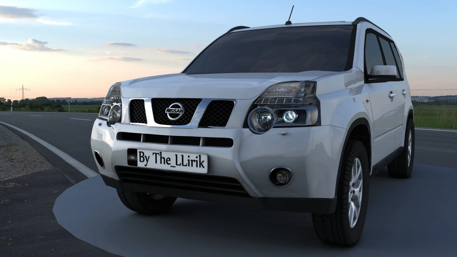 nissan x-trail 3D Model .c4d .max .obj .3ds .fbx .stl .blend