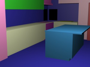 wooden kitchen 3D मॉडल