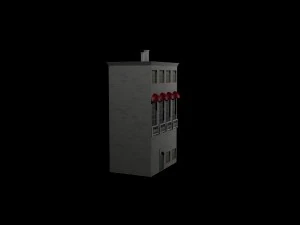 white building 3D Model