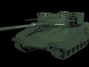 concept tank-air defence vehicle 3D 모델