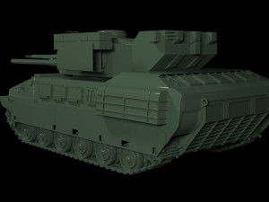 concept tank-air defence vehicle 3D 모델