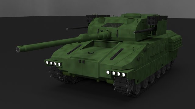 concept tank-air defence vehicle 3D 모델 .c4d .max .obj .3ds .fbx .stl .blend 