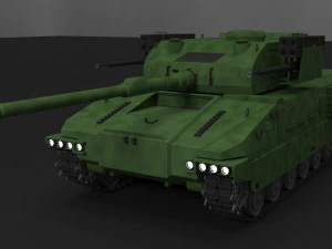 Konzeptpanzer-Luftverteidigungsfahrzeug 3D Modell