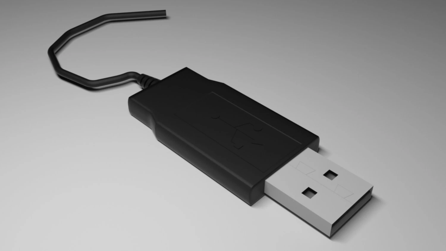 usb cable 3D Model .c4d .max .obj .3ds .fbx .stl .blend 