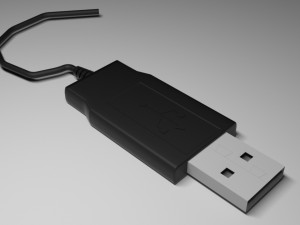 usb cable 3D 模型