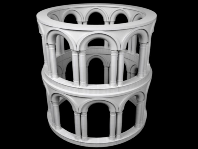 antique columns Modelo 3D .c4d .max .obj .3ds .fbx .stl .blend 