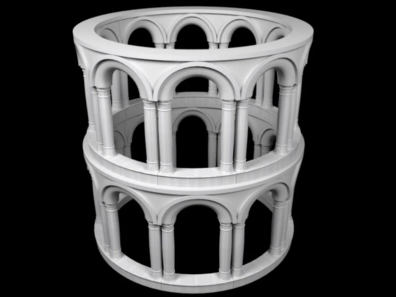 antique columns 3D Model .c4d .max .obj .3ds .fbx .stl .blend 